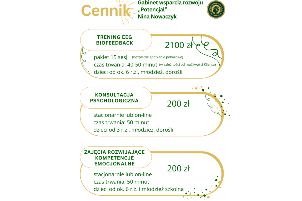 cennik psycholog Torzym konsultacja psychologiczna Sulęcin
